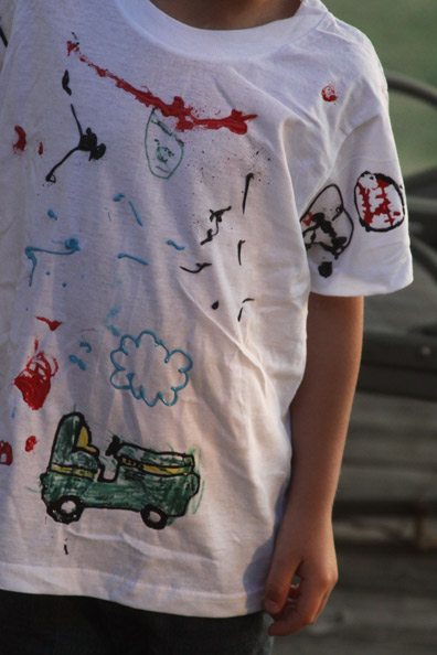 Summer Fun Activity - Kid Decorated Play Shirts